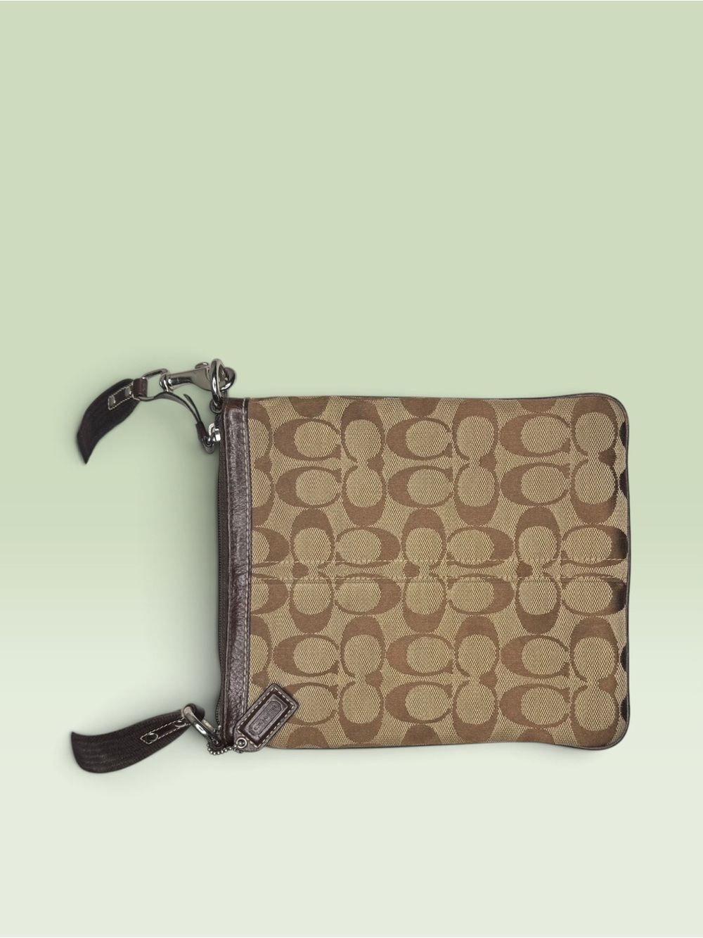 Coach Signature Stripe Swingpack - Picture 9 of 11